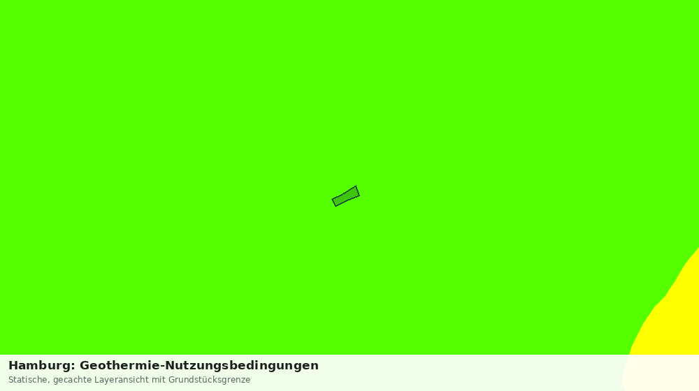 Statische Kartenansicht: Hamburg: Geothermie-Nutzungsbedingungen