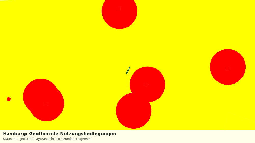 Statische Kartenansicht: Hamburg: Geothermie-Nutzungsbedingungen