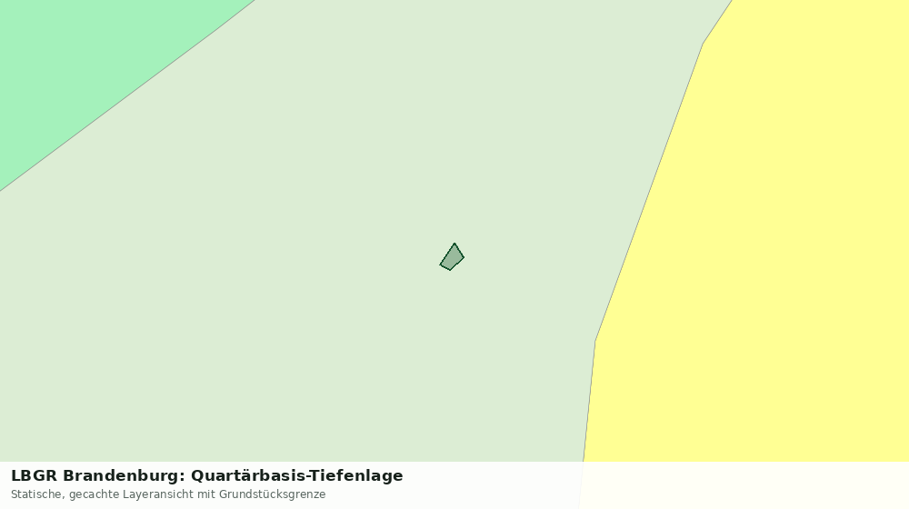 Statische Kartenansicht: LBGR Brandenburg: Quartärbasis-Tiefenlage