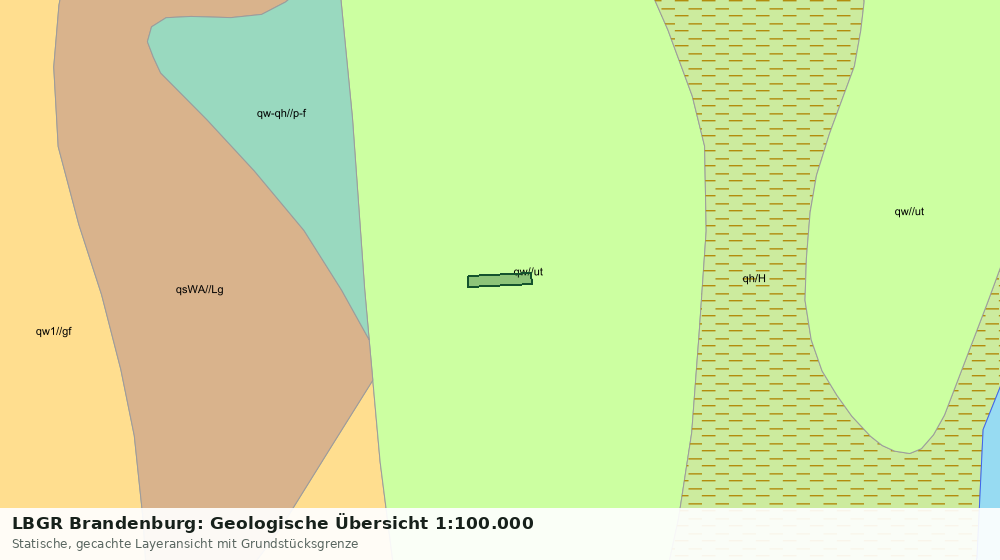 Statische Kartenansicht: LBGR Brandenburg: Geologische Übersicht 1:100.000