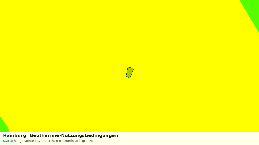 Statische Kartenansicht: Hamburg: Geothermie-Nutzungsbedingungen