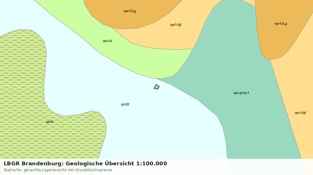 Statische Kartenansicht: LBGR Brandenburg: Geologische Übersicht 1:100.000