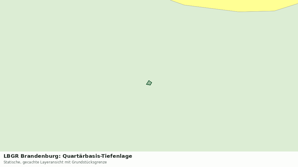 Statische Kartenansicht: LBGR Brandenburg: Quartärbasis-Tiefenlage
