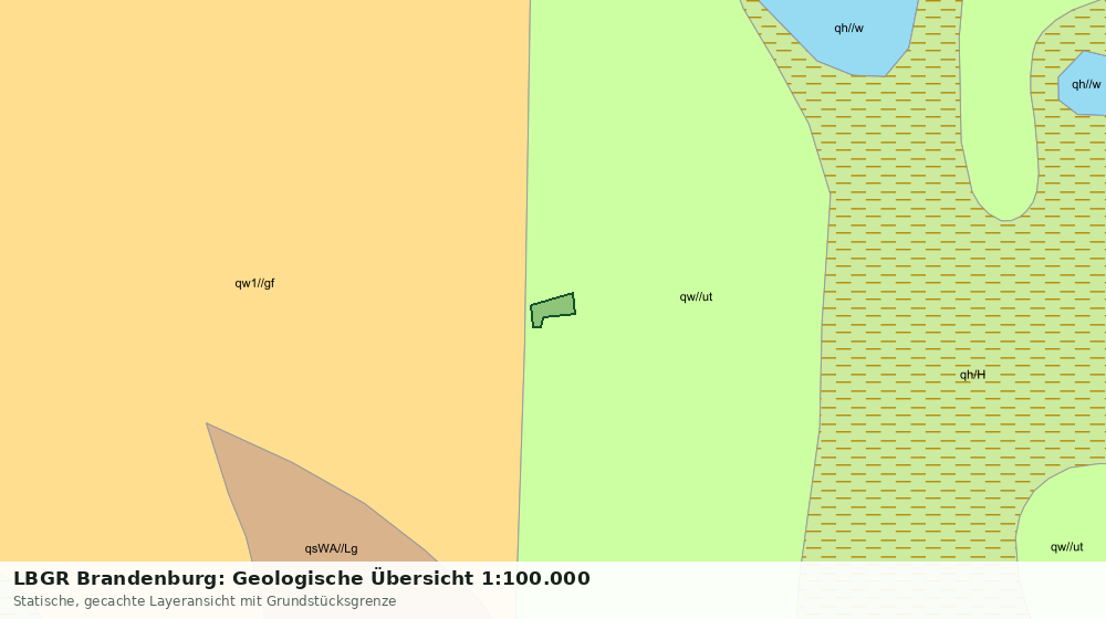 Statische Kartenansicht: LBGR Brandenburg: Geologische Übersicht 1:100.000