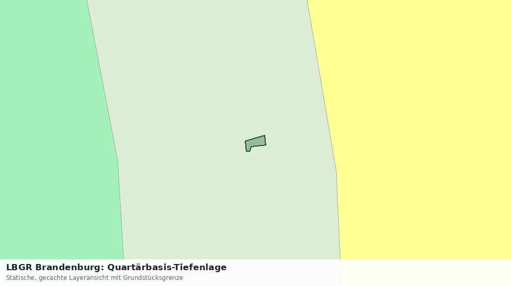 Statische Kartenansicht: LBGR Brandenburg: Quartärbasis-Tiefenlage