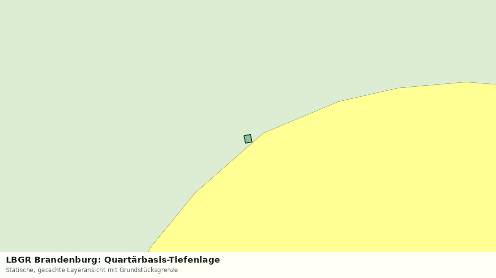 Statische Kartenansicht: LBGR Brandenburg: Quartärbasis-Tiefenlage