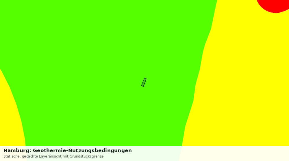 Statische Kartenansicht: Hamburg: Geothermie-Nutzungsbedingungen