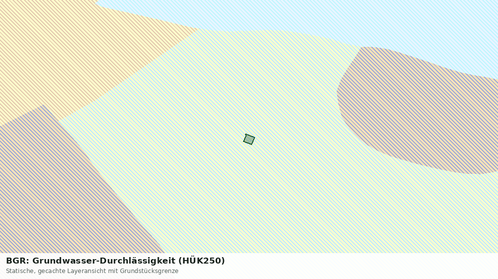 Statische Kartenansicht: BGR: Grundwasser-Durchlässigkeit (HÜK250)