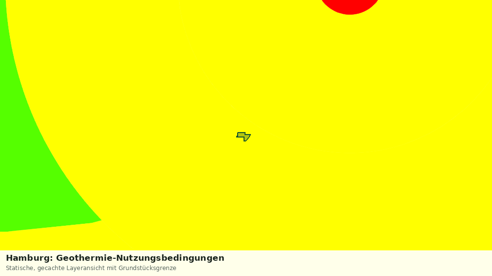 Statische Kartenansicht: Hamburg: Geothermie-Nutzungsbedingungen