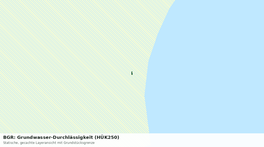 Statische Kartenansicht: BGR: Grundwasser-Durchlässigkeit (HÜK250)