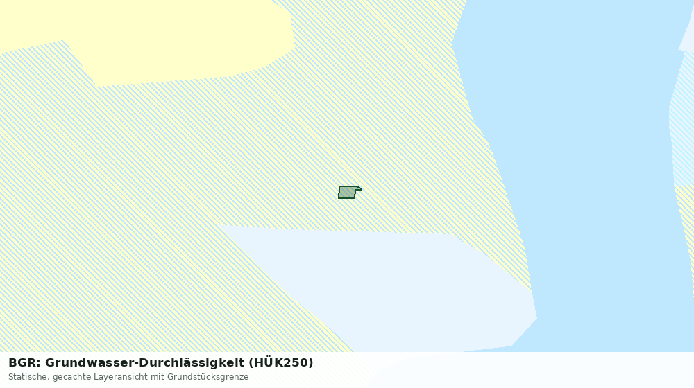 Statische Kartenansicht: BGR: Grundwasser-Durchlässigkeit (HÜK250)