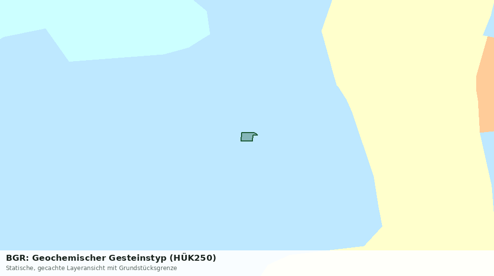Statische Kartenansicht: BGR: Geochemischer Gesteinstyp (HÜK250)