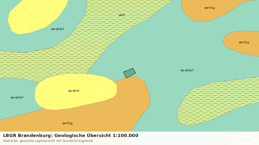 Statische Kartenansicht: LBGR Brandenburg: Geologische Übersicht 1:100.000