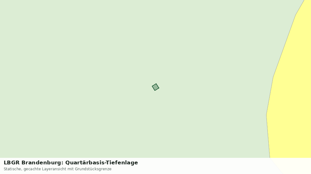 Statische Kartenansicht: LBGR Brandenburg: Quartärbasis-Tiefenlage