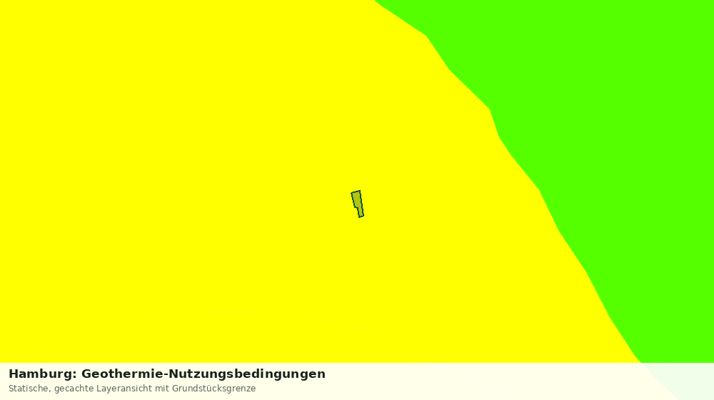 Statische Kartenansicht: Hamburg: Geothermie-Nutzungsbedingungen