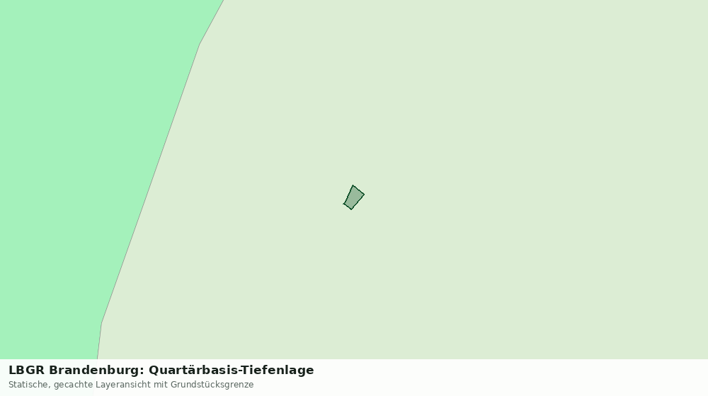 Statische Kartenansicht: LBGR Brandenburg: Quartärbasis-Tiefenlage