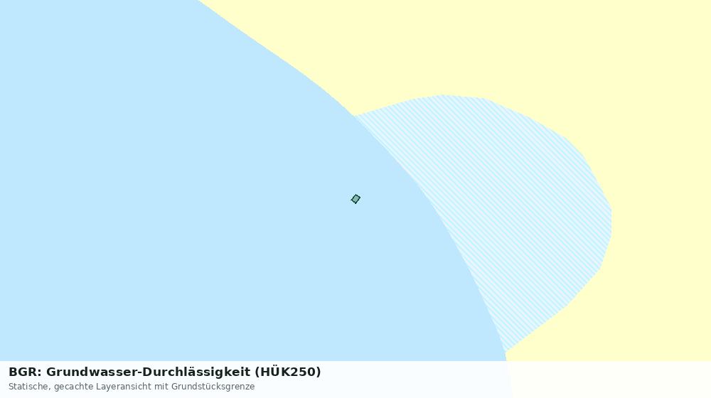 Statische Kartenansicht: BGR: Grundwasser-Durchlässigkeit (HÜK250)