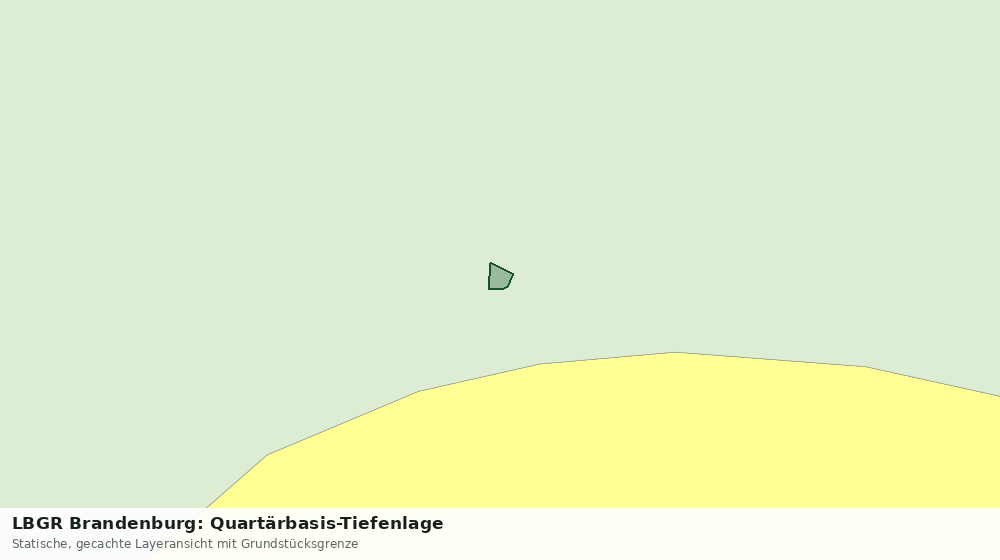 Statische Kartenansicht: LBGR Brandenburg: Quartärbasis-Tiefenlage