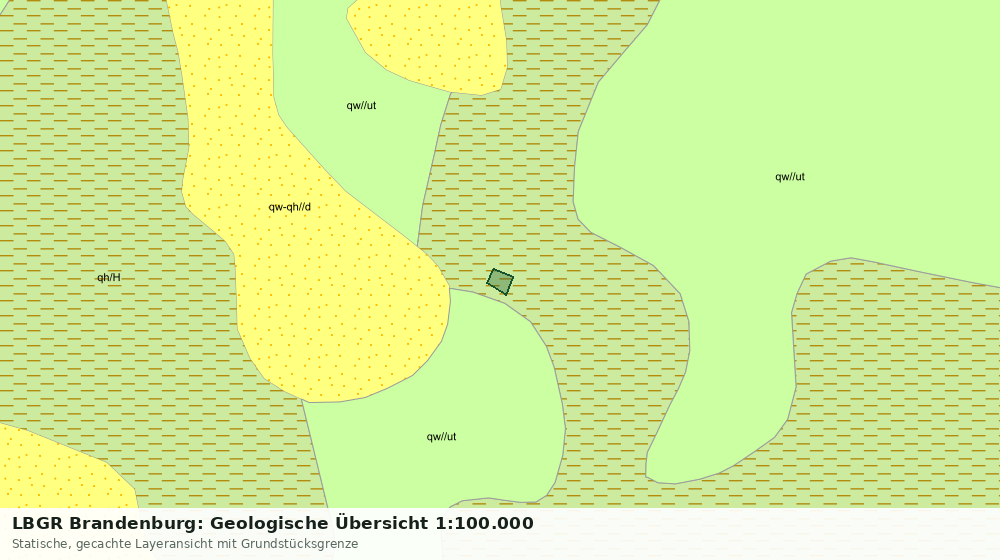 Statische Kartenansicht: LBGR Brandenburg: Geologische Übersicht 1:100.000