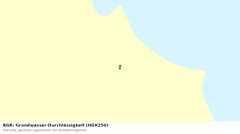 Statische Kartenansicht: BGR: Grundwasser-Durchlässigkeit (HÜK250)