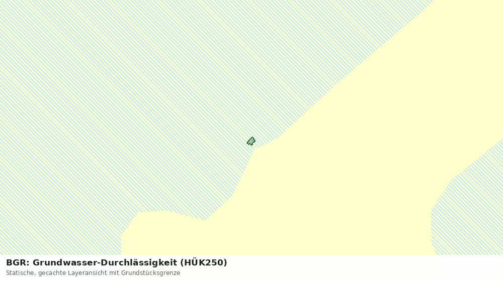 Statische Kartenansicht: BGR: Grundwasser-Durchlässigkeit (HÜK250)