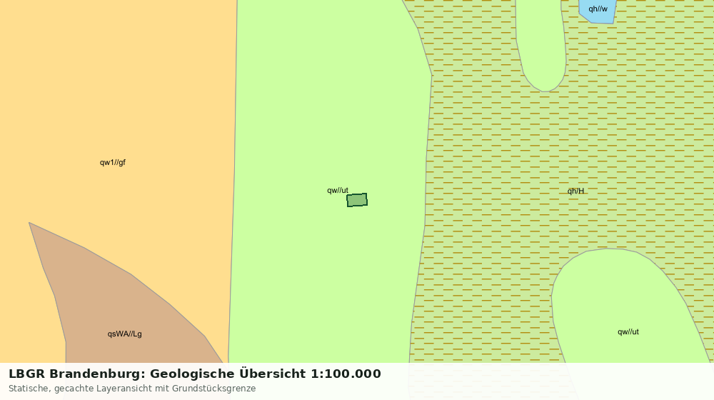 Statische Kartenansicht: LBGR Brandenburg: Geologische Übersicht 1:100.000