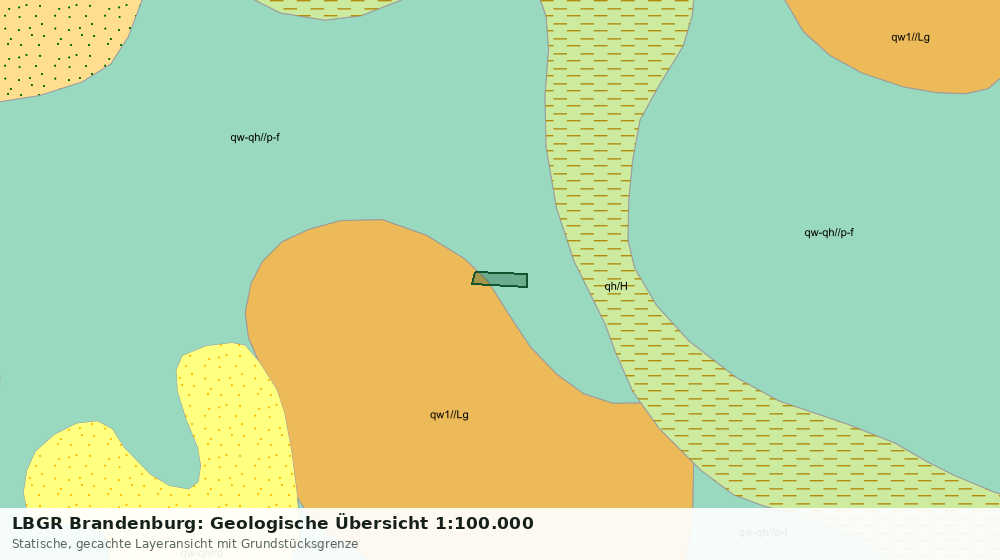 Statische Kartenansicht: LBGR Brandenburg: Geologische Übersicht 1:100.000