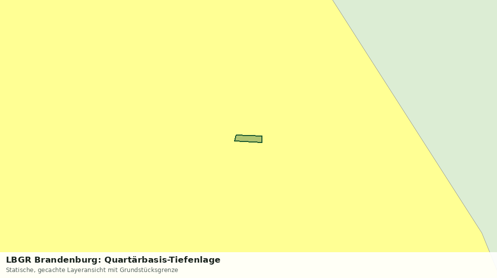 Statische Kartenansicht: LBGR Brandenburg: Quartärbasis-Tiefenlage