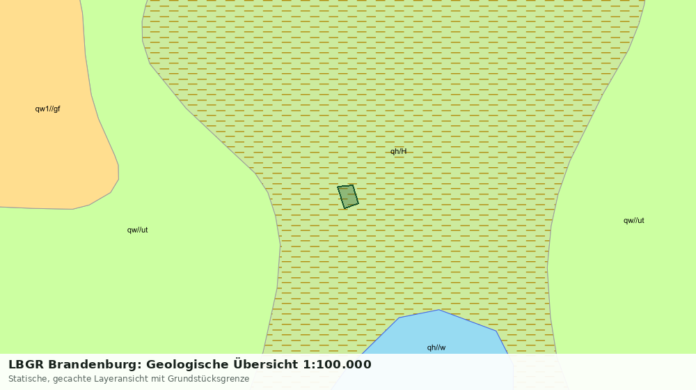 Statische Kartenansicht: LBGR Brandenburg: Geologische Übersicht 1:100.000
