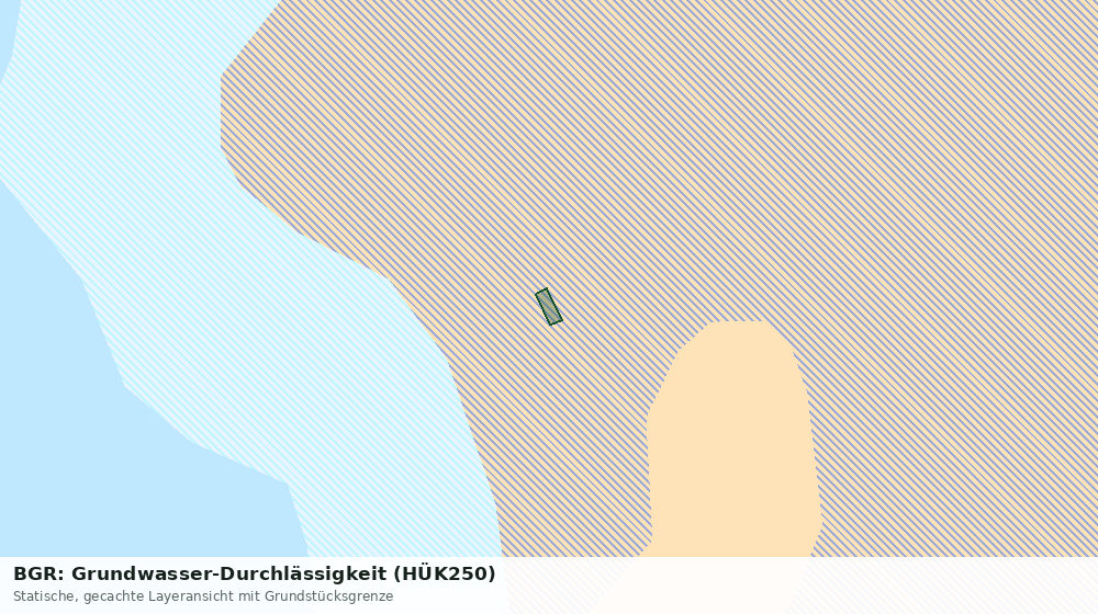 Statische Kartenansicht: BGR: Grundwasser-Durchlässigkeit (HÜK250)
