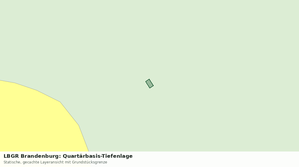 Statische Kartenansicht: LBGR Brandenburg: Quartärbasis-Tiefenlage