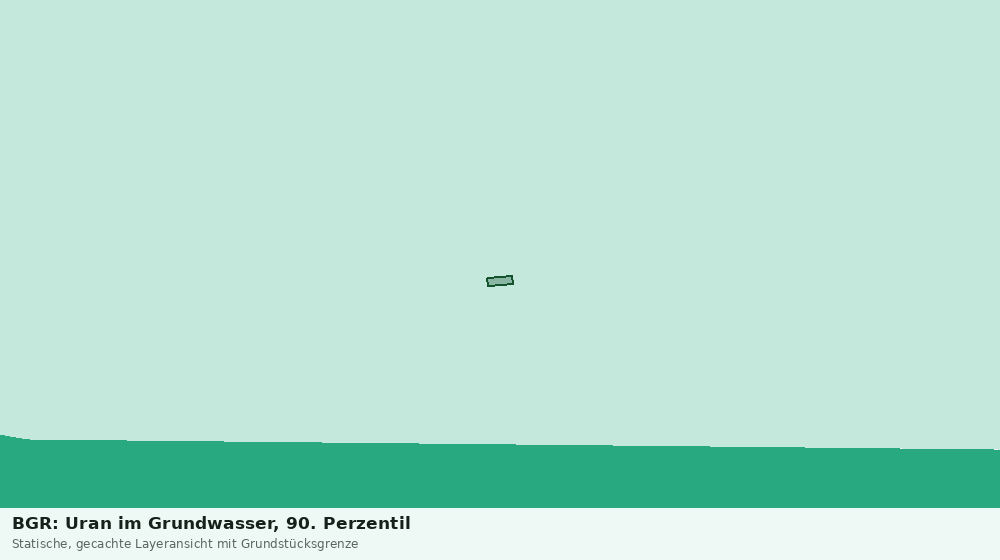 Statische Kartenansicht: BGR: Uran im Grundwasser, 90. Perzentil