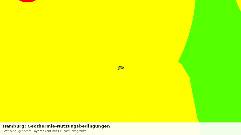 Statische Kartenansicht: Hamburg: Geothermie-Nutzungsbedingungen