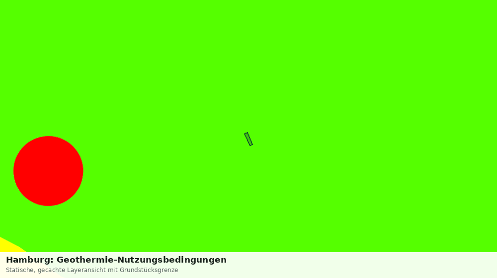 Statische Kartenansicht: Hamburg: Geothermie-Nutzungsbedingungen