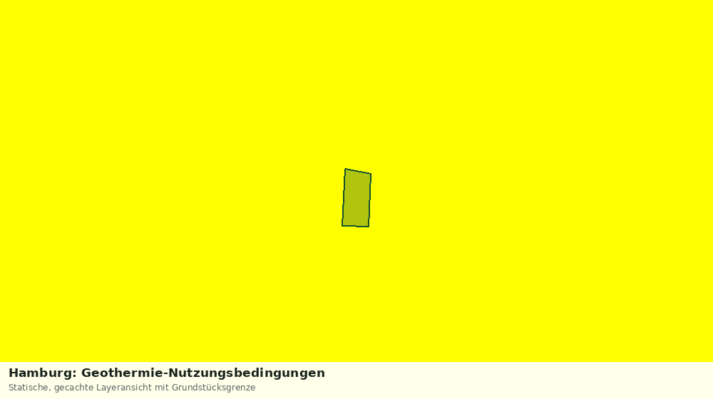Statische Kartenansicht: Hamburg: Geothermie-Nutzungsbedingungen