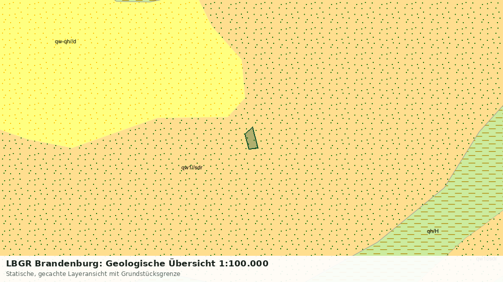 Statische Kartenansicht: LBGR Brandenburg: Geologische Übersicht 1:100.000