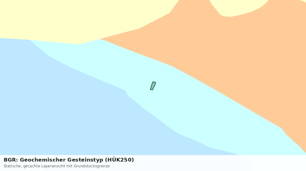 Statische Kartenansicht: BGR: Geochemischer Gesteinstyp (HÜK250)