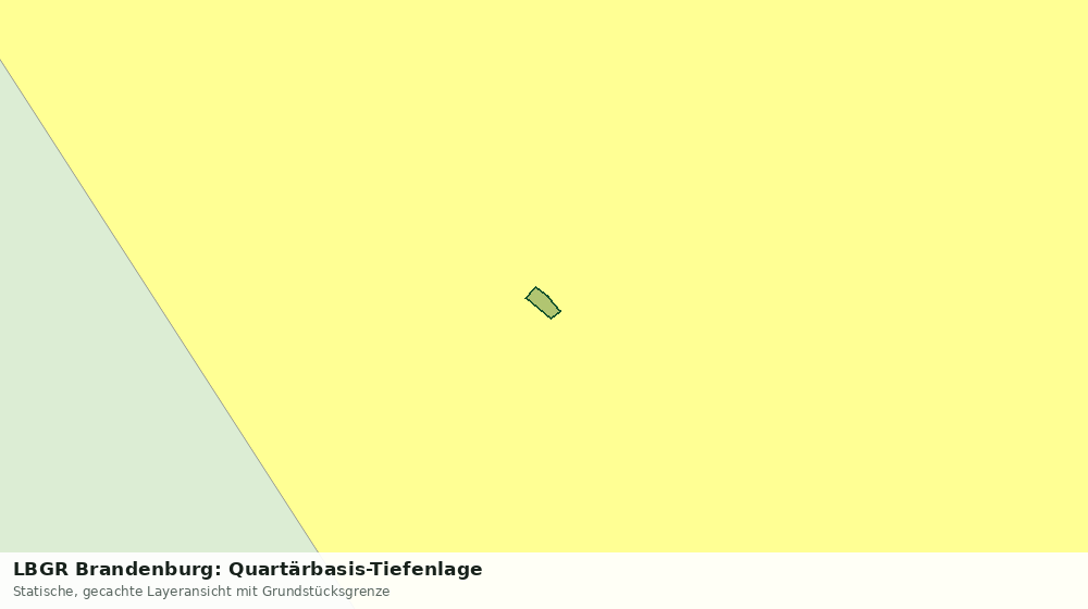 Statische Kartenansicht: LBGR Brandenburg: Quartärbasis-Tiefenlage