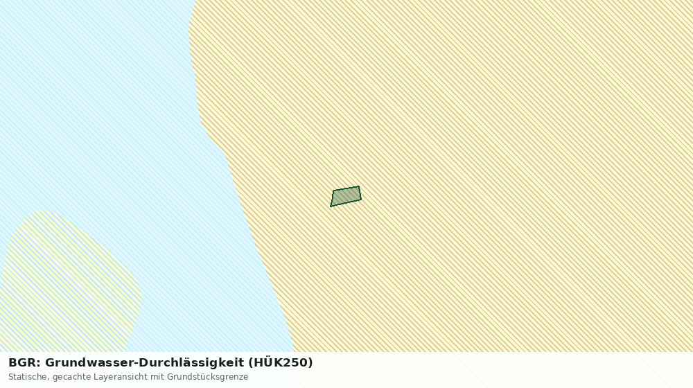 Statische Kartenansicht: BGR: Grundwasser-Durchlässigkeit (HÜK250)