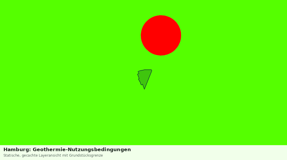 Statische Kartenansicht: Hamburg: Geothermie-Nutzungsbedingungen