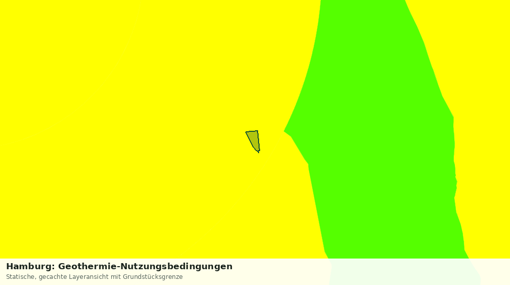 Statische Kartenansicht: Hamburg: Geothermie-Nutzungsbedingungen