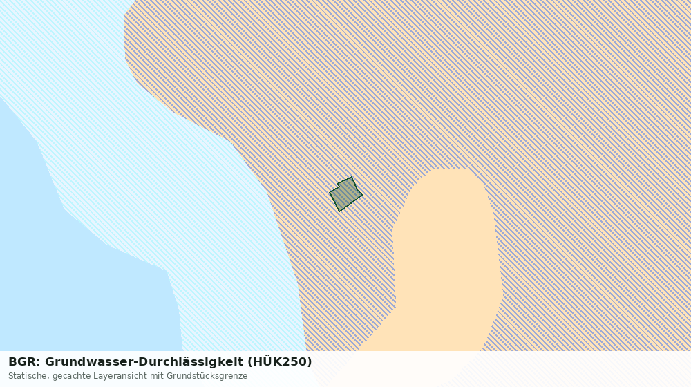 Statische Kartenansicht: BGR: Grundwasser-Durchlässigkeit (HÜK250)
