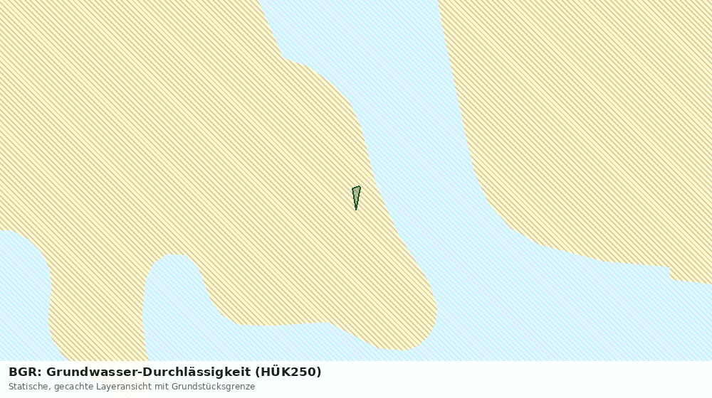 Statische Kartenansicht: BGR: Grundwasser-Durchlässigkeit (HÜK250)
