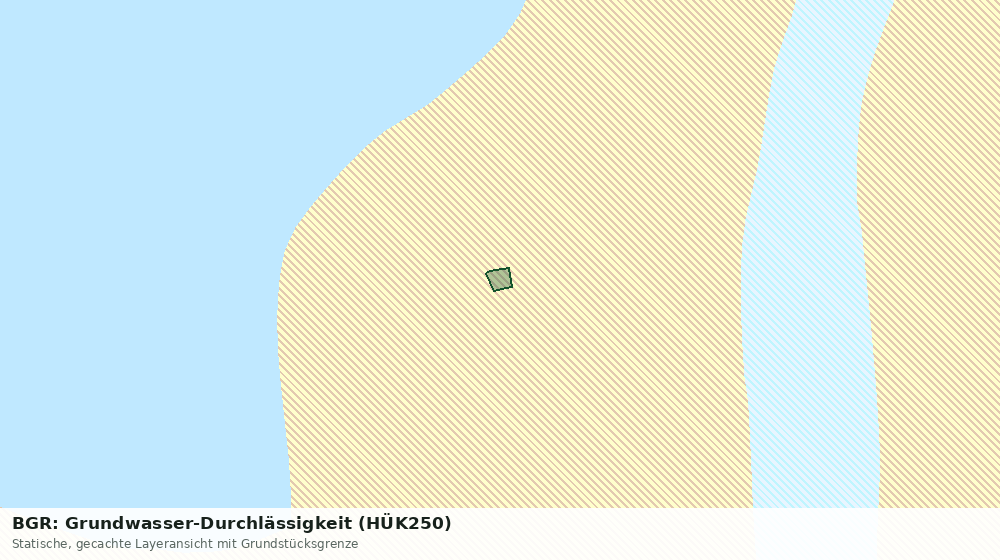 Statische Kartenansicht: BGR: Grundwasser-Durchlässigkeit (HÜK250)