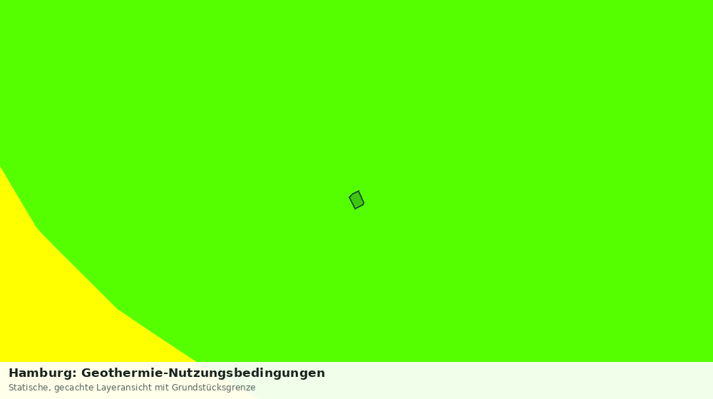 Statische Kartenansicht: Hamburg: Geothermie-Nutzungsbedingungen