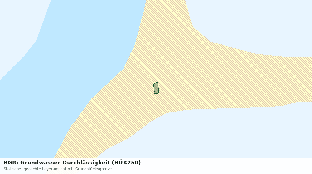 Statische Kartenansicht: BGR: Grundwasser-Durchlässigkeit (HÜK250)
