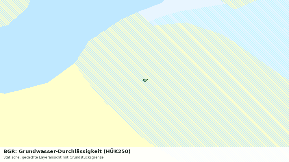 Statische Kartenansicht: BGR: Grundwasser-Durchlässigkeit (HÜK250)