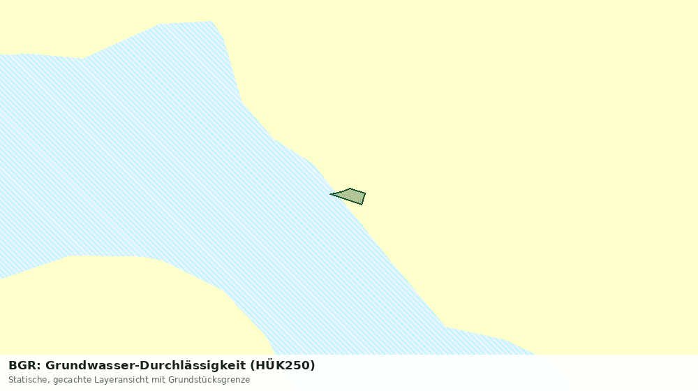 Statische Kartenansicht: BGR: Grundwasser-Durchlässigkeit (HÜK250)