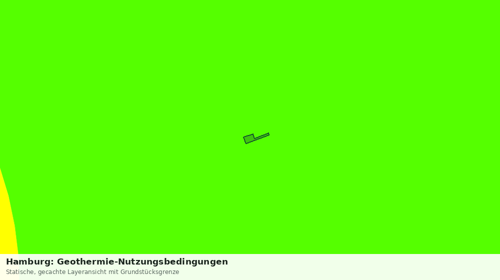 Statische Kartenansicht: Hamburg: Geothermie-Nutzungsbedingungen