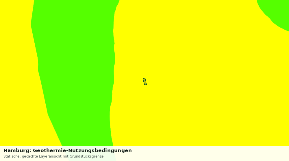 Statische Kartenansicht: Hamburg: Geothermie-Nutzungsbedingungen